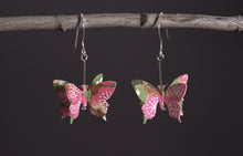 Load image into Gallery viewer, 3B-41(Handmade Washi butterfly earrings)
