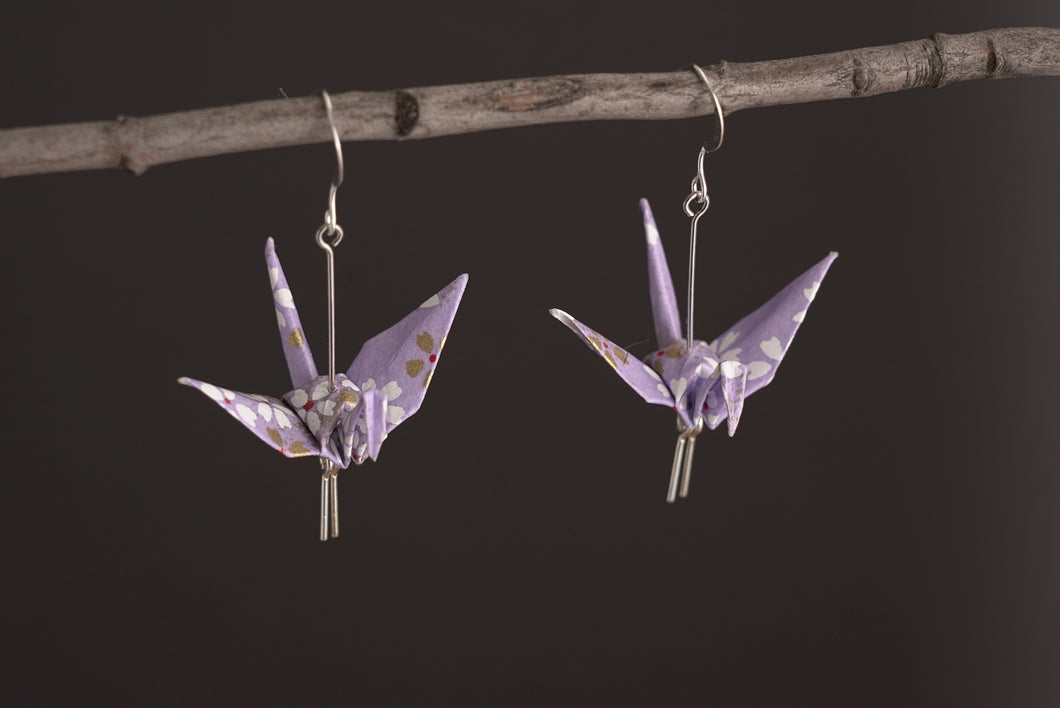 CRNN-8  (Origami paper crane earring)